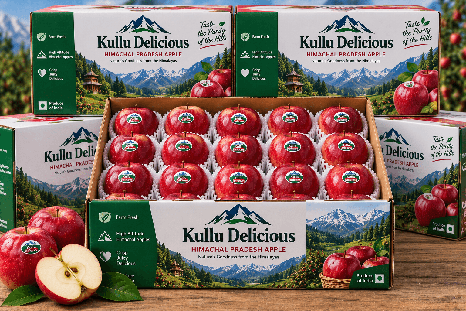 Premium Kullu Delicious Apple